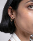 Gold-plated chain earrings with colored zircons Trend 9132E100-39