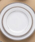 Charlotta Platinum 4 Piece 8.25" Salad Plates Set, Service for 4