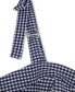 Фото #4 товара Women's Vichy Gingham Peplum Sleeveless Top