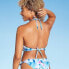 Фото #4 товара Women's Light Lift Crochet Bikini Top - Shade & Shore Blue Tie-Dye 36C
