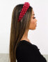 Easilocks ASOS Exclusive Oversized Pearl Headband - Red