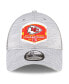 Фото #2 товара Men's Heather Gray Kansas City Chiefs 2023 AFC West Division Champions Locker Room Trophy Collection Trucker 9FORTY Adjustable Hat