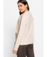 Фото #2 товара Women's Long Sleeve Studded Funnel Neck Jersey Top