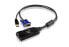 ATEN KA7570 - Black - VGA + USB - RJ-45 - Male/Female - Plastic - 100 g