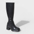 Фото #1 товара Women's Azzahya Stretch Tall Dress Boots - Wild Fable Black 9.5