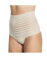 Фото #3 товара Women's Lace Stripe High-Waisted Cheeky Hipster Panty
