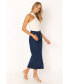 Womens Rana Denim Midi Skirt