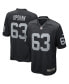 ფოტო #2 პროდუქტის Men's Gene Upshaw Black Las Vegas Raiders Game Retired Player Jersey