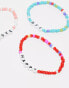 Pieces 3 pack friendship bracelets in multi