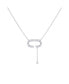 Фото #1 товара LuvMyJewelry celia C Design Bolo Adjustable Sterling Silver Diamond Lariat Women Necklace