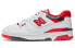 Кроссовки мужские New Balance NB 550 Красно-белые 36 - фото #2