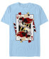 Фото #1 товара Men's Queen of Hearts Short Sleeve Crew T-shirt