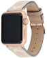 Ремешок для часов Coach sand Canvas Strap 38/40/41мм Apple Watch Band Бежевый, 40mm - фото #2