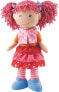 Haba 302842 Doll Lilli-Lou, Soft and Fabric Doll from 18 Months with Clothes and Hair, 30 cm
