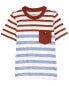 Фото #8 товара Футболка для малышей Carterʻs Toddler Striped Pocket Tee
