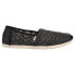 Фото #1 товара TOMS Alpargata Slip On Womens Black Flats Casual 10017805T