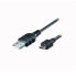 Фото #2 товара E&P TL 592 - 1 m - Micro-USB B - USB A - USB 2.0 - Male/Male - Black