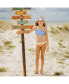 ფოტო #3 პროდუქტის Toddler, Child Girls Good Vibes Frilled Bandeau Bikini