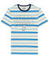 ფოტო #1 პროდუქტის Men's Snoopy Short Sleeve Stripe T-shirt