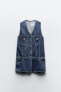 Trf denim playsuit dress