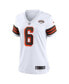 Фото #4 товара Women's Baker Mayfield White Cleveland Browns 1946 Collection Alternate Game Jersey