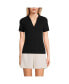 ფოტო #1 პროდუქტის Petite Wide Rib Polo Shirt