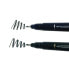 Tombow WS-BHS-2P - Black - Black - Round - Water-based ink - 2 pc(s) - Blister