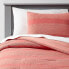 Фото #1 товара Twin Waffle Striped Comforter Set Pink - Pillowfort