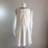 New Moda Beige women's dress with faux leather trim size Large