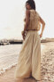 WIDE-LEG MAXI TROUSERS