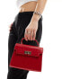 Фото #1 товара ASOS DESIGN top handle crossbody bag with twist lock in red