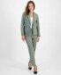 ფოტო #1 პროდუქტის Pinstripe One-Button Jacket & Slim-Fit Pantsuit, Petite & Regular