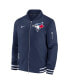 Men's Navy Toronto Blue Jays Authentic Collection Full-Zip Bomber Jacket