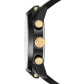 ფოტო #2 პროდუქტის Men's Split Black Leather Strap Watch, 51mm