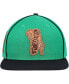Фото #2 товара Men's Kelly Green, Black Boston Celtics Heritage Leather Patch Snapback Hat