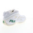 Фото #8 товара Fila Grant Hill 3 Woven 1BM01369-146 Mens White Athletic Basketball Shoes