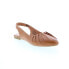 Фото #3 товара Miz Mooz Bixby Womens Brown Leather Slip On Slingback Flats Shoes