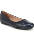 French Navy Blue Leather/Faux Leather
