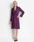 Women's Twist-Front Long-Sleeve Midi Dress