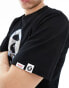 Фото #4 товара Aape By A Bathing Ape regular fit short sleeve t-shirt with front graphic in black