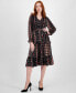 ფოტო #1 პროდუქტის Women's Printed Fit & Flare Tiered Midi Dress