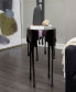 Фото #17 товара Aluminum Drip Accent Table with Melting Design and Shaded Glass Top, 16" x 16" x 25"
