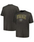 Фото #1 товара Men's Heathered Charcoal Notre Dame Fighting Irish Big and Tall Arch Over Wordmark T-shirt