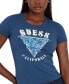 Фото #3 товара Women's Roses Triangle Short-Sleeve Crewneck Tee