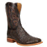 Фото #3 товара Tony Lama Moore Ostrich Square Toe Cowboy Mens Brown Casual Boots TL5354