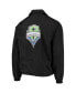 Фото #4 товара Men's Black Seattle Sounders FC Coaches Full-Snap Jacket