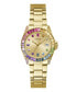 ფოტო #1 პროდუქტის Women's Date Gold-Tone Stainless Steel Watch, 34mm