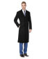 Фото #3 товара Men's Knee Length Wool Blend Three Button Long Jacket Overcoat Top Coat