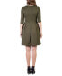 Women's Three Quarter Sleeve Mini Dress