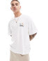 ONLY & SONS super oversized t-shirt with pool side back print in off white